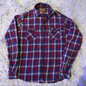 Free Nature plaid top medium
